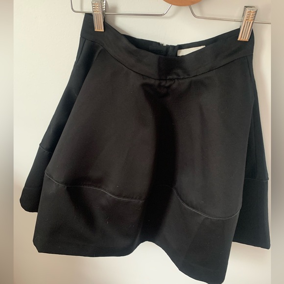 Black high waist A line skirt - Picture 3 of 3